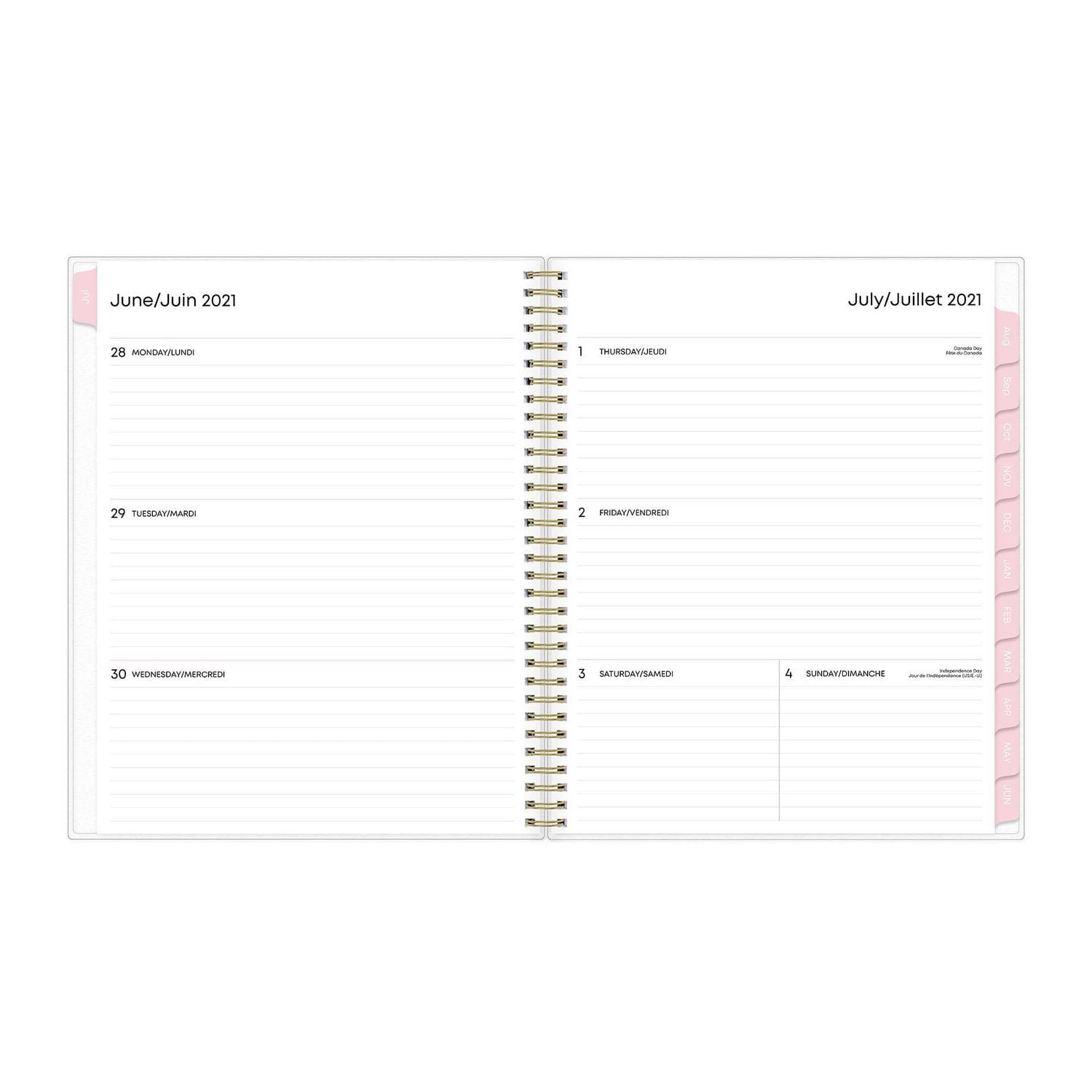 Blue Sky Marble Large Weekly/Monthly Planner for 2021-2022