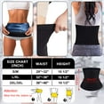 thumbnail image 3 of Vaslanda 2 Pieces Waist Trimmer for Women Sweat Waist Trainer Workout Belt Stomach Wraps, 3 of 7