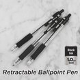 thumbnail image 2 of Bazic Bolígrafo Spencer, Bolígrafo Retráctil Negro, Bolígrafos Con Agarre De Barril Suave, Punta Negrita De 1,0 Mm, Escritura Suave Para Profesores De Oficina Y Escuela (Paquete De 4) 1 Paquete, 2 of 5