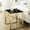 Polished Golden, variant on Chrome Finish Look / Living Room Setting / Rectangular Accent Piece