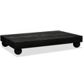 thumbnail image 1 of Soporte de madera con pedestal para cocina, bandeja para jabón Farmhouse, color negro, 1 of 4