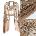 thumbnail image 2 of Aellinatey Shimmering Sequined Wrap Scarf Evening Dress Shawl For Women Various Occasion, 2 of 18