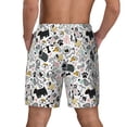 thumbnail image 4 of Haiem Puppy Mens Swim Trunks with Compression Liner 2 in 1 Swimming Shorts Stretch Swimwear Quick Dry,Board Shorts-Small, 4 of 9