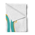 thumbnail image 2 of Dragon Soft Flannel Fleece Throw Blanket, Mythological Chinese Illustration Monstrous Creature Cartoon, Cozy Plush for Indoor and Outdoor Use, 70" x 90", Seafoam Yellow, by Ambesonne, 2 of 5