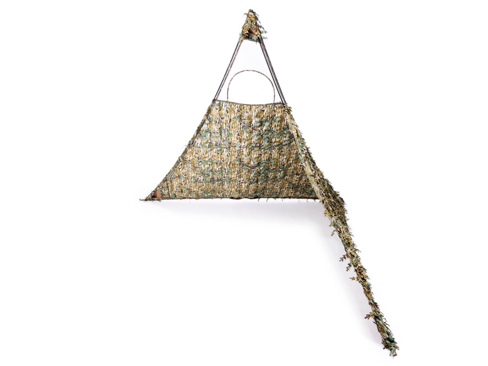 Nukem Grab & Go Hunting Ground Blind - Mossy Oak Green Leaf 3D Leafy - Lightweight Stake-Free Pop up Turkey & Deer Blind (X-Large)