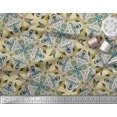 thumbnail image 3 of Soimoi Crepe Silk Fabric Tiles Moroccan Print Fabric by Yard 42 Inch Wide, 3 of 3
