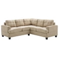 thumbnail image 2 of Sandridge 80 in. W 2-piece Microfiber L Shape Sectional Sofa in Vanilla-Color:Vanilla,Material:Microfiber, 2 of 5
