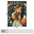 thumbnail image 4 of COMIO Fox Blanket Gifts for Women, Fox Lovers Gifts, Just A Girl Who Loves Foxes Blankets, Cute Foxes Theme Christmas Birthday Gifts for Girls Kids, Soft Throw Comfy Fox Sheet, 4 of 6