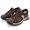 Dark Brown, variant on Men's Closed Toe Quick Lock Outdoor Sports Sandals Protective Non Slip Breathable Hiking Walking Sandals