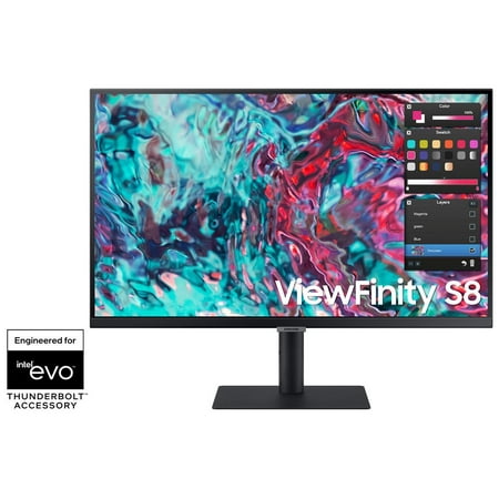 SAMSUNG Viewfinity S80TB LS27B804TGNXGO 27" 4K UHD IPS 60Hz Thunderbolt4 with Built-in Speakers Monitors