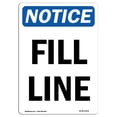 thumbnail image 1 of SignMission OS-NS-A-1218-V-12502 12 x 18 Po Panneau de Signalisation OSHA - Ligne de Remplissage, 1 of 1