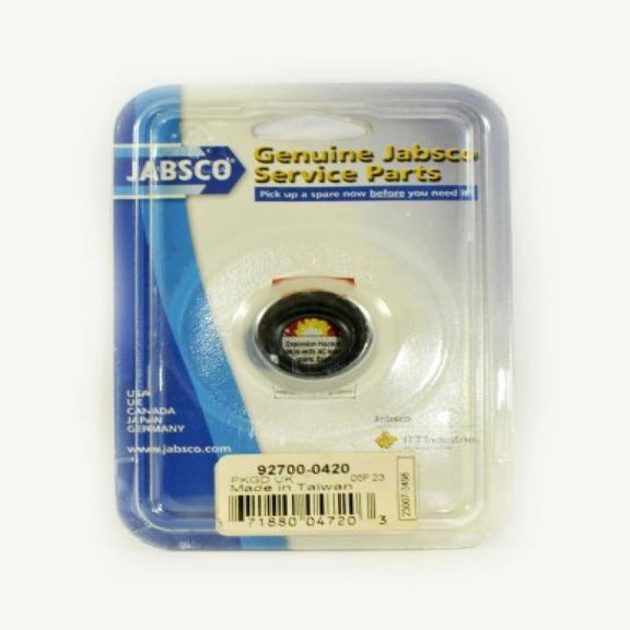 Jabsco 6056-0003 Marine Replacement Impeller (Nitrile, M Silhouette, 2" Deep, #6 Ding Drive Keyway, 5/8" Shaft, 8 Blade, 2 9/16" Diameter, Brass Insert, SS Extended Drive Cup)