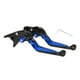 thumbnail image 1 of Palancas de freno y embrague cortas y largas para Yamaha YZF R1 99-01, palanca de freno ajustable en 6 posiciones, aleación de aluminio, cabeza negra, mango azul, 1 of 6