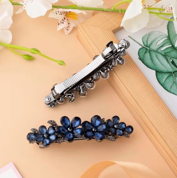Exquisite rhinestone hair clips | Women's bridal hair accessories | Sparkling crystal hair clips | Wedding essentials | Perfect Christmas gifts