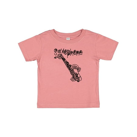 

Inktastic Saxophone Halloween Cobwebs Gift Baby Boy or Baby Girl T-Shirt