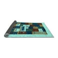 thumbnail image 2 of Ahgly Company Indoor Square Abstract Light Blue Contemporary Area Rugs, 7' Square, 2 of 4