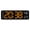 Orange, variant on Hot Pink Led Digital Desk Clock With Temperature Display Jump Seconds Countdown For Bedroom White Pink Light