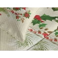 thumbnail image 4 of Ambesonne Christmas Quilted Bedspread Set 3 Pcs, Flower Reindeer Motif, King Size, Multicolor, 4 of 5