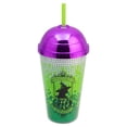 thumbnail image 2 of Vaso Doble Pared Tapa Domo Y Popote, Colección Wicked, Diseño Elphaba Green, Vaso con Brillos, Capacidad 500 Ml, 2 of 4