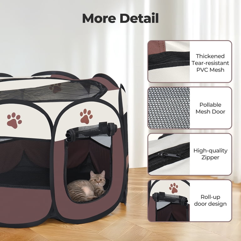 DOMIPET Large Dog Playpen Tent, 29" Portable photo 5
