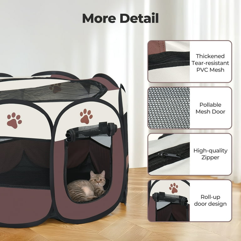 OxGord 45cm Pet Dog Cat Playpen Tent Portable Exercise Fence Kennel Cage Crate OxGord 45cm Pet Dog Cat Playpen Tent Portable Exercise Fence Kennel Cage Crate