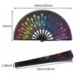 thumbnail image 4 of Large Folding Fans Plastic Hand Held Fans Chinese Japanese Kung Fu Tai Chi Handheld Fan with Fabric Case for Performance, Home Decorations, Gifts Supplies, 4 of 11