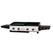 Royal Gourmet GD403 4-Burner Portable Flat Top Gas Grill and Griddle Combo Grill with Folding Legs