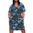 thumbnail image 2 of Alaskan musk buey azul vestido suelto con bolsillo vestidos de mujer vestidos de noche de lujo 2025, 2 of 7