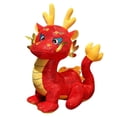thumbnail image 2 of Dragón chino de peluche, muñeco de dragón, novedoso y cómodo juguete de peluche de dragón para cafetería, regalo de cumpleaños, decoración de fiesta 30 centimetros, 2 of 8