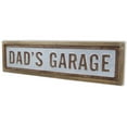thumbnail image 3 of 39.25" Brown and Silver "DAD'S GARAGE" Rectangular Wall Sign, 3 of 4