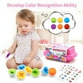 thumbnail image 6 of MOONTOY Easter Eggs Learning Montessori Toys for 1 2 3 Year Old Girl Boy Kid Gift, Educational Matching Color Sorting Puzzle Cognitive Shape Sorter, Prefilled Easter Eggs, Easter Basket Stuffer, 6 of 8