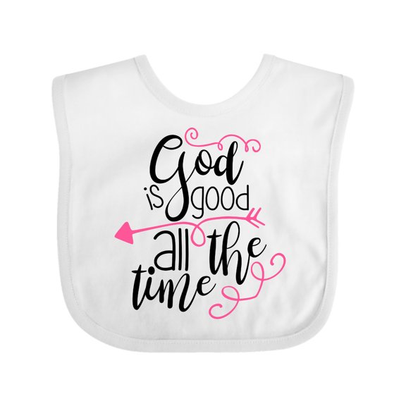 Inktastic God is Good All the Time Boys or Girls Baby Bib