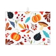 thumbnail image 1 of Fotbe Autumn Pumpkins Fall Leaves Alfombrilla de Secado para Cocina con Estampado, 18x24 Pulgadas, 1 of 7