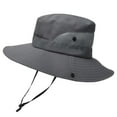 thumbnail image 1 of GDREDA Chapeaux de Soleil pour Femmes Chapeaux de Soleil pour Femmes Hommes Chapeau d'Été à Grand Bord Pliable Chapeau de Cowboy Randonnée Pêche Chapeaux Gris, Taille Unique, 1 of 2