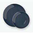 thumbnail image 1 of Round Navy • Gold Plastic Plates | 10 Pack 10.25", 1 of 1