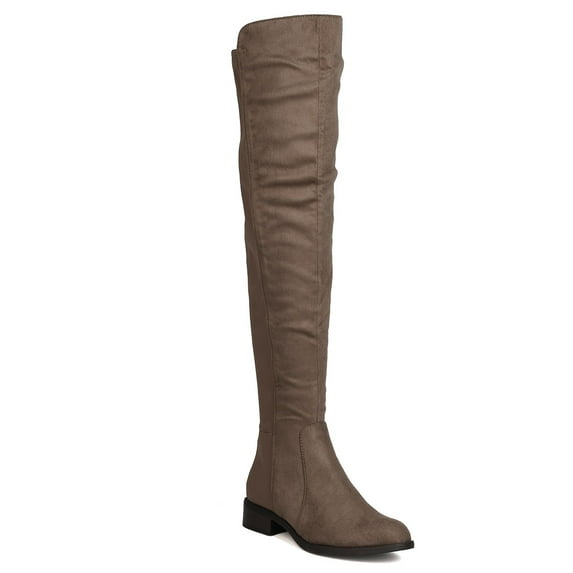 Indulge Joanna-01 Women Mixed Media Thigh High Riding Boot GJ84