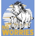 thumbnail image 2 of Boy's Lion King No Worries Besties Performance Graphic Tee Royal Blue Heather Small, 2 of 4