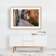 thumbnail image 5 of Pienza Charming Narrow Street - Tuscany - Pienza Tuscany Italy Photography Street Photography Vintage Architecture Rustic Cityscape Scenic Travel Poster Oak Framed Wall Art Print 5 x 7 inches, 5 of 6