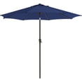 thumbnail image 2 of SONGMICS Sombrilla para Patio, Sombrilla de Mesa de Exterior de 2,75m, con 8 costillas, UPF 50+, Inclinación Doble de 30°, Base no Incluida, para Patio, Jardín, Piscina, Azul Lago, 2 of 5