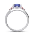 thumbnail image 4 of 2.15 Carat Round Cut Blue Sapphire & Red Ruby Gemstone Wonderful Engagement Ring for Women Solid 14K White Gold Size 11.5 by Diamond-Capitals, 4 of 7