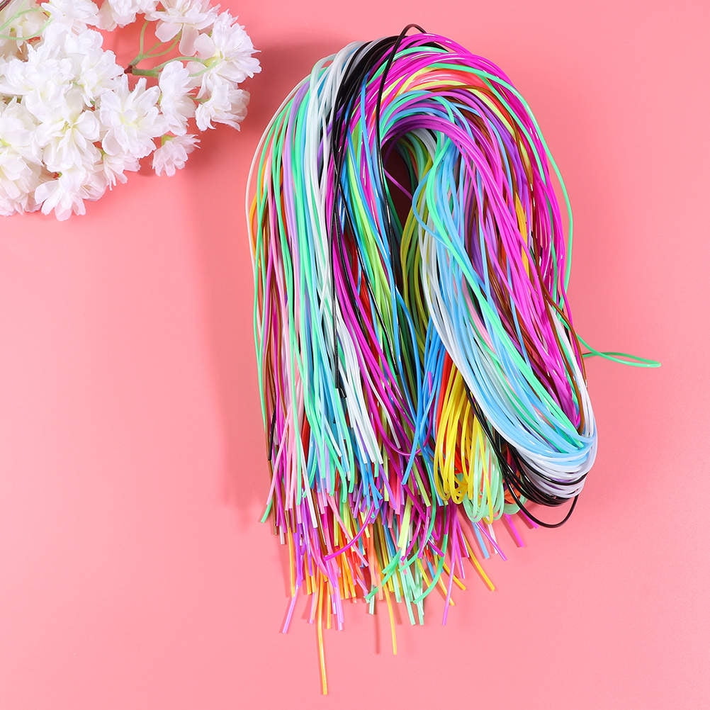 CRILSTYLEO 400pcs PVC Craft Cord Set for Bracelets, Keyrings, Jewelry Making, Projects Suitable for All Skill Levels