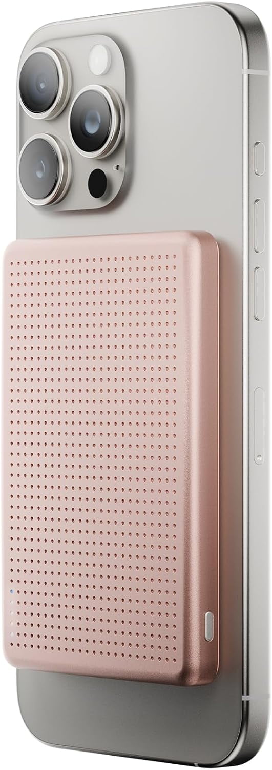 Native Union Active Power Bank | Magnetic - MagSafe Compatible 5000mAh 15W Portable Charger with USB-C Cable - Compatible with iPhone 16, 16 Plus, 16 Pro, 16 Pro Max, AirPods (Apricot)
