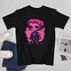 thumbnail image 3 of Cute cartoon doll T-shirt Black and pink T-shirt Unisex tees Vintage shirt, 3 of 5