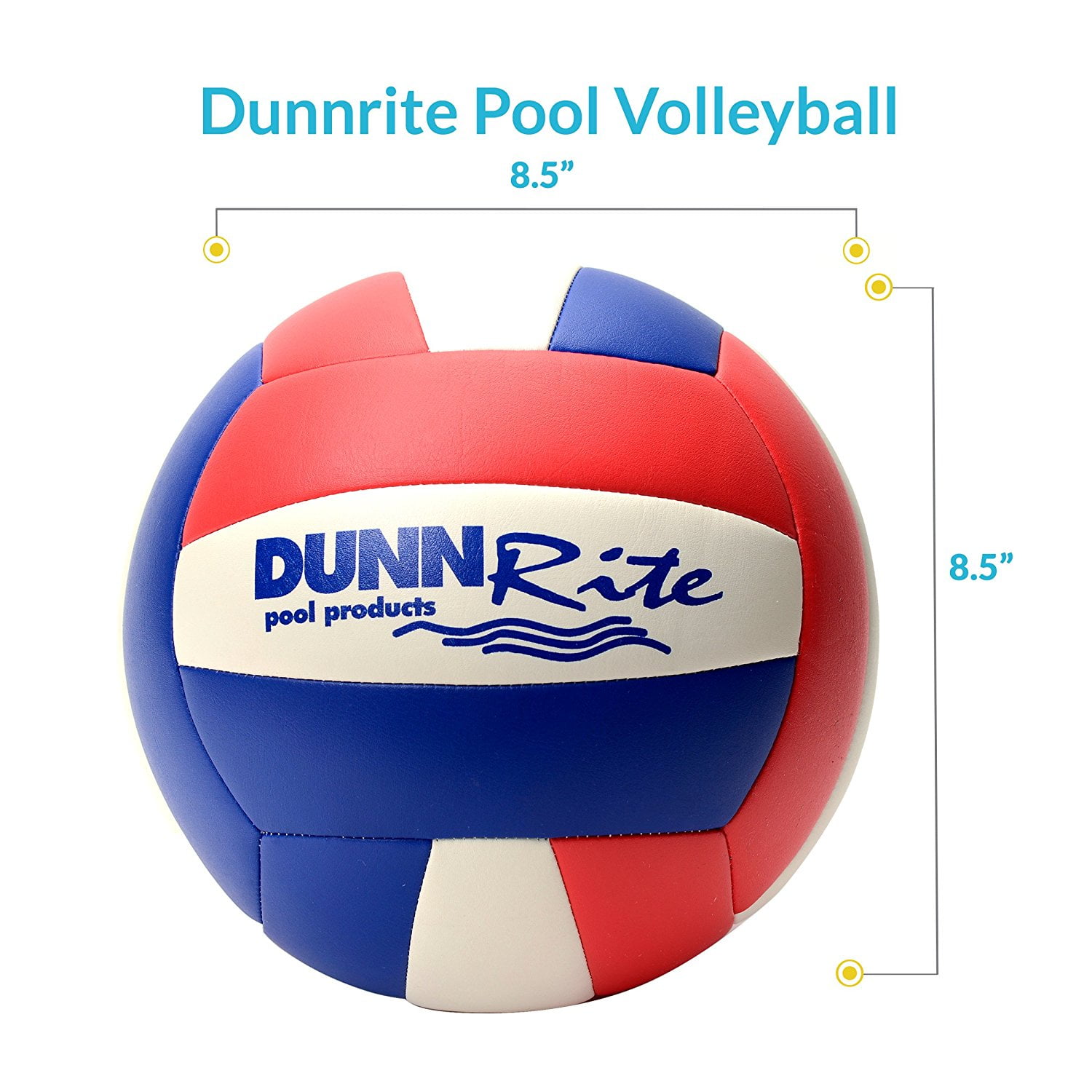 Dunn-Rite Stainless WaterVolly Pool Volleyball Set