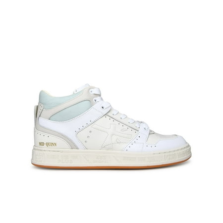

Premiata Woman White Leather Midquinnd Sneakers