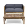thumbnail image 4 of Teak Color - Modern Design Combining Rattan and Wood - Outdoor Patio Use - Durable and Stable Seating, 4 of 6