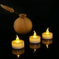 thumbnail image 4 of Juego de 24 velas LED sin llama - Blanco cálido - Funciona con pilas - Larga vida útil - Para bodas, fiestas, decoración del hogar, 4 of 5