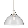 thumbnail image 4 of 43912NI Kichler Lighting Avery - 1 Light Pendant-11 Inches Tall and 14 Inches Wide-Brushed Nickel Finish, 4 of 6