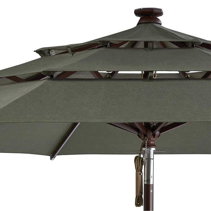 Proshade 11 Led Solar Aluminum Market Umbrella Walmart Com Walmart Com