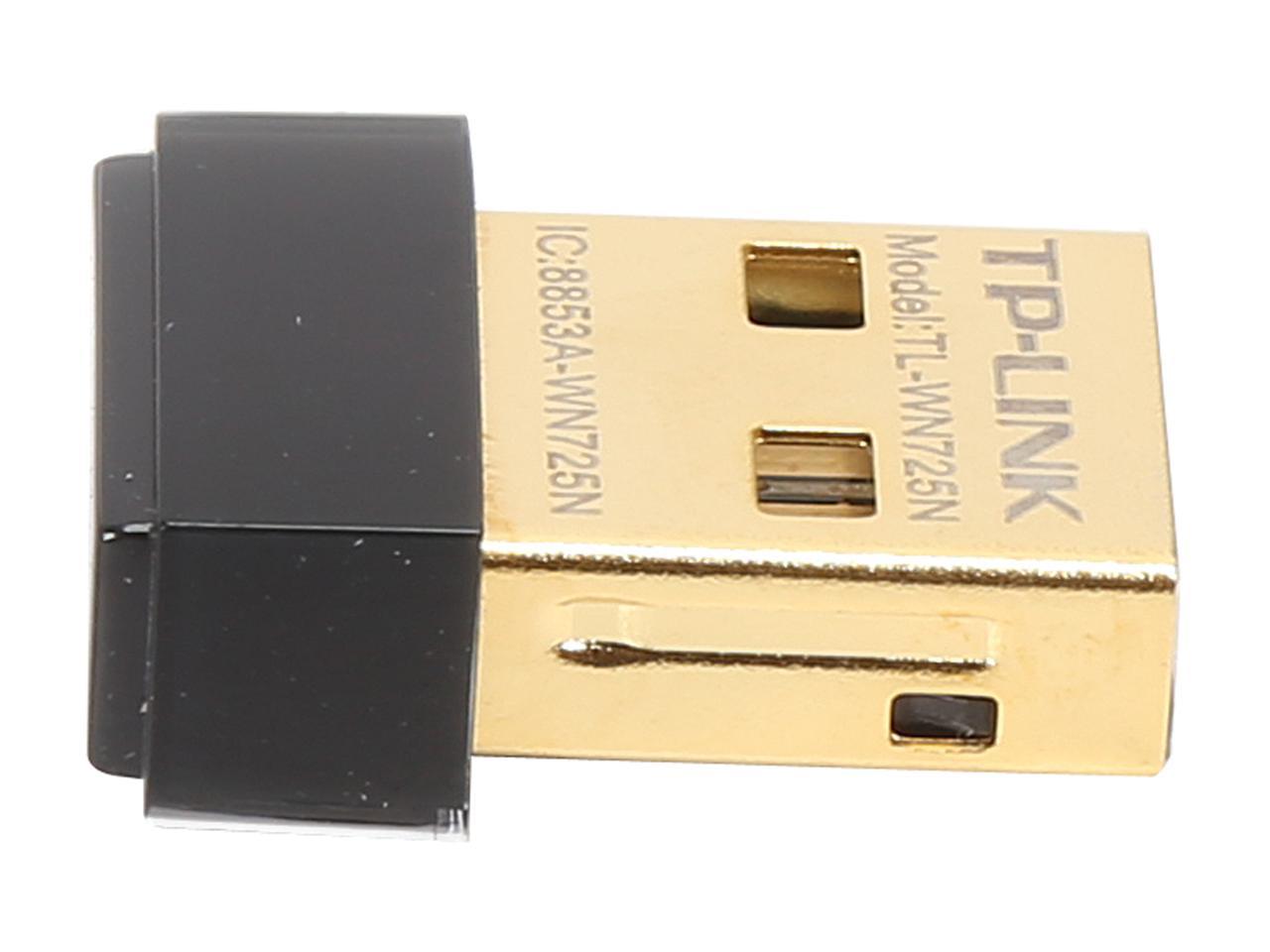 TP-LINK TL-WN725N Nano Wireless N150 Adapter, 150Mbps, IEEE 802.11b/g/n, WEP, WPA / WPA2, Plug & Play in Windows 10 (32 bit & 64 bit) - image 3 of 5